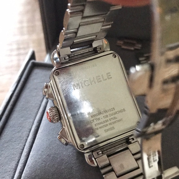 Michele Diamond Deco Watch